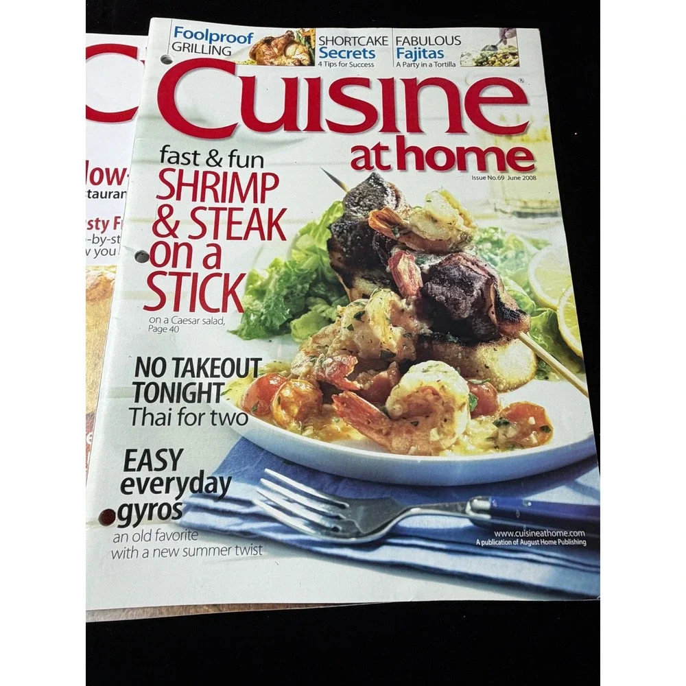 Cuisine at Home Magazine Lot of 9 Issues 2007 2008 2009 Recipes Cooking Tips